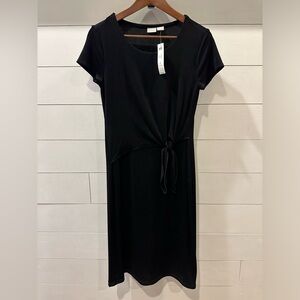 Chico Travelers Black Tie-Front Dress- size 4/6